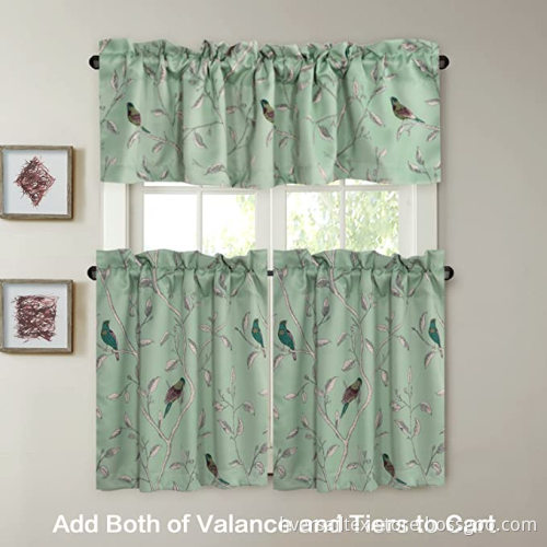 Schlafzimmer Blackout Rod Pocket Top Fenstervorhang Volants